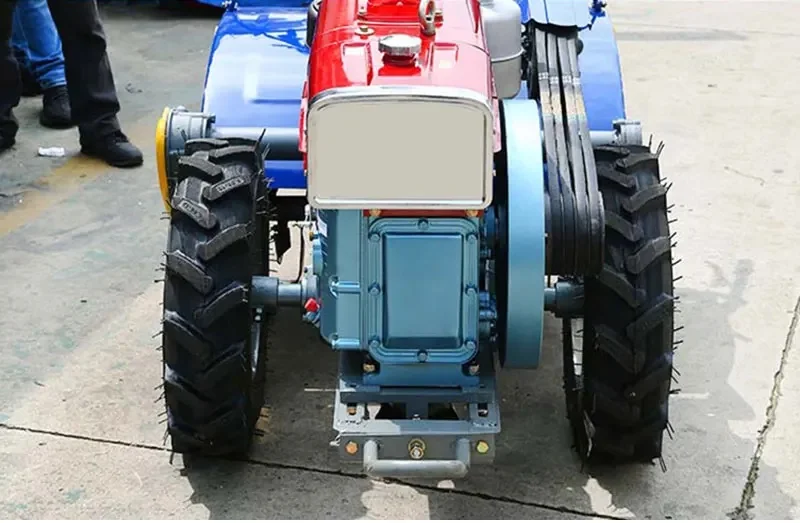 22hp Walking tractor rotary tiller household paddy field tiller multi-function ridge tiller，Garden Machines and Equipment