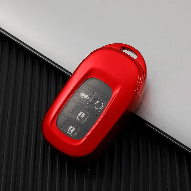 سيارة مفتاح بعيد غطاء قذيفة فوب لهوندا سيفيك 2022 4 أزرار مفتاح حامي حامل المفاتيح اكسسوارات السيارات التصميم #5