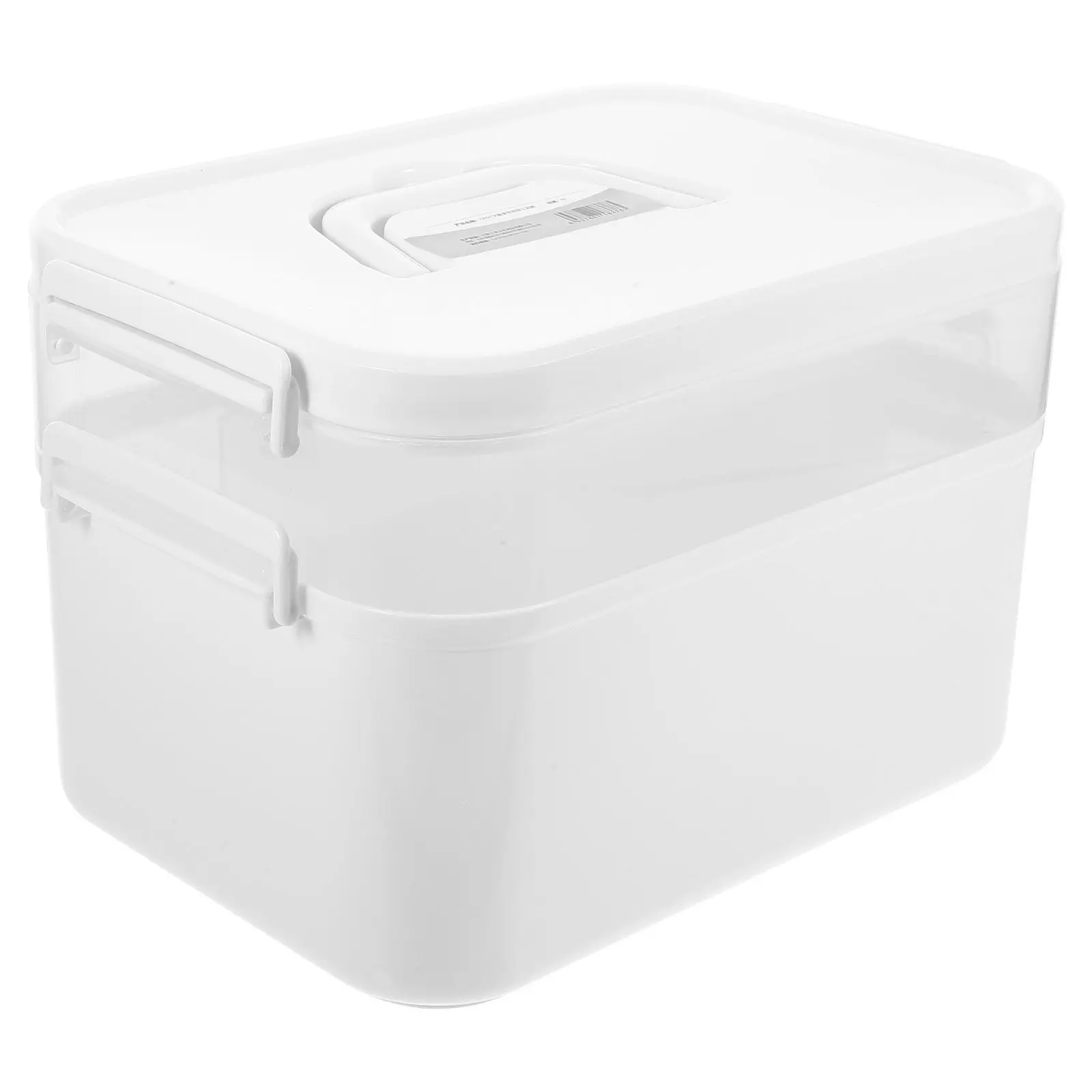 1Pcs Nail Art Tool Storage Box Portable Manicure Kit Organizer Handle Toolbox Double Layer Nail Polish Glue Storage Case