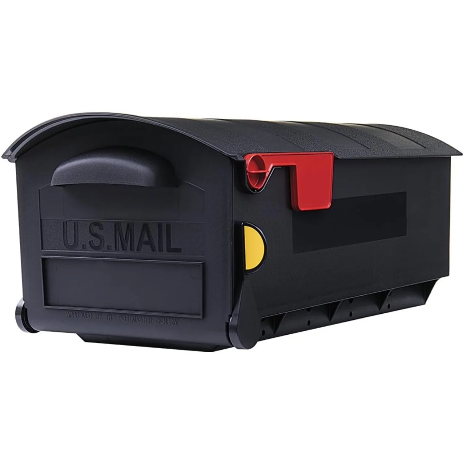 Mailboxes Patriot Large Capacity Rust-Proof Plastic Black, Post-Mount Mailbox, GMB515B01