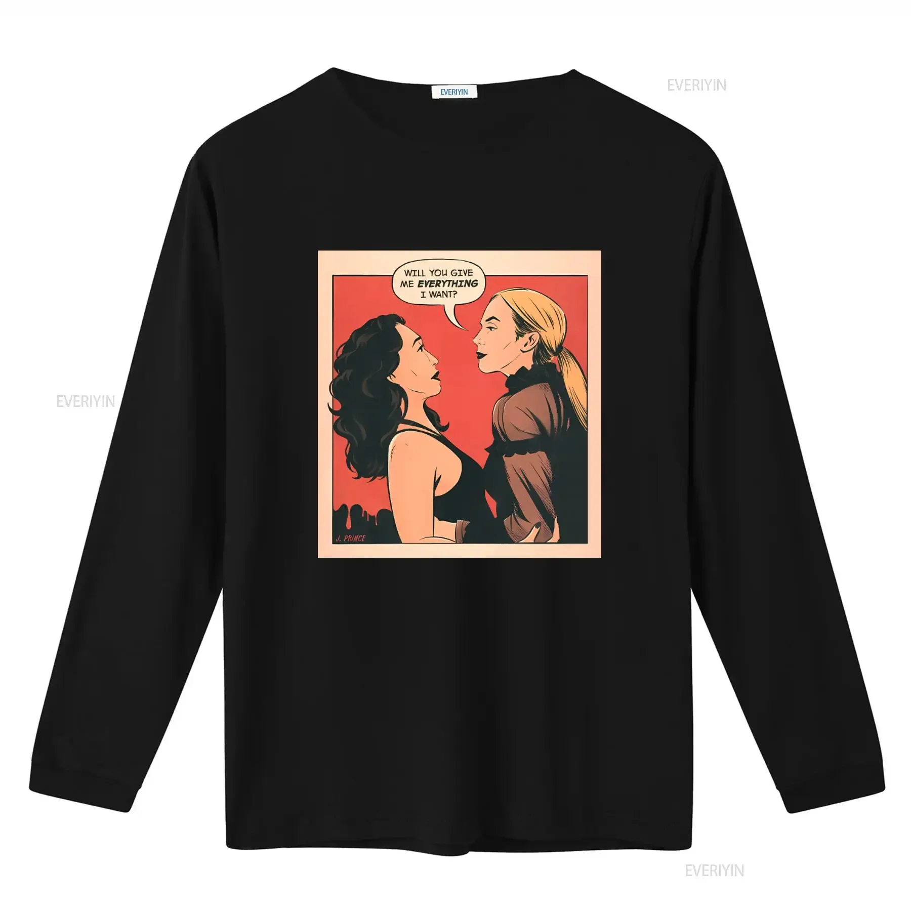 Killing Eve Villanelle and Comic Style T Shirt Will You Give Me Everything I Want Design vintage Washed graphic fashion