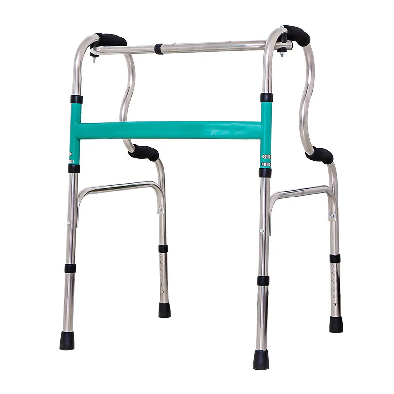 Multi-Functional Seat Walker, 90° Rotating Seat with Handrail, One-Button Foldable Easy Storage Walker, Aluminum Alloy Frame