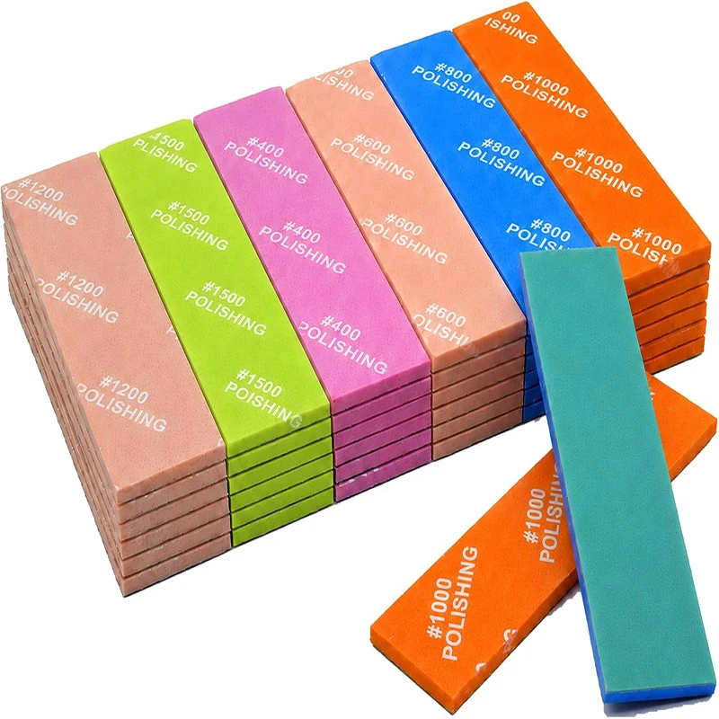 30Pcs Washable Sponge Sandpape,Dry/Wet Dual-Use Polishing Sanding Blocks,For Assembling Model Build Tools Hobby DIY 400-1500#