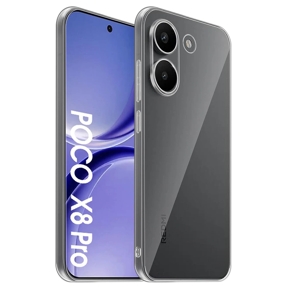 Funda suave de silicona ultrafina para Xiaomi Poco F8 F7 X8 X7 Ultra Pro, carcasa transparente a prueba de golpes, funda de TPU PocoX8Pro