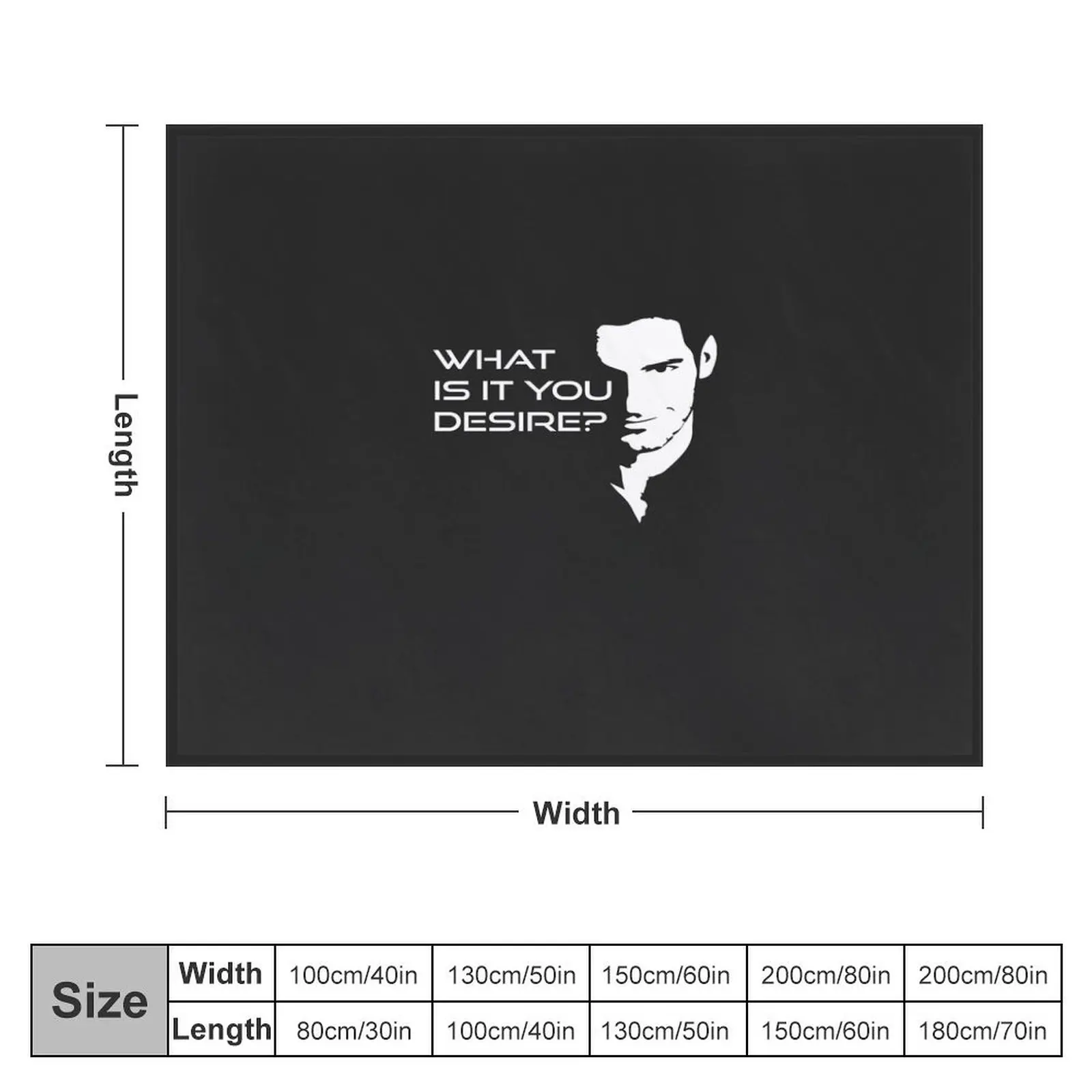 Lucifer Morningstar What is It You Desire Throw Blanket Summer Single Blankets