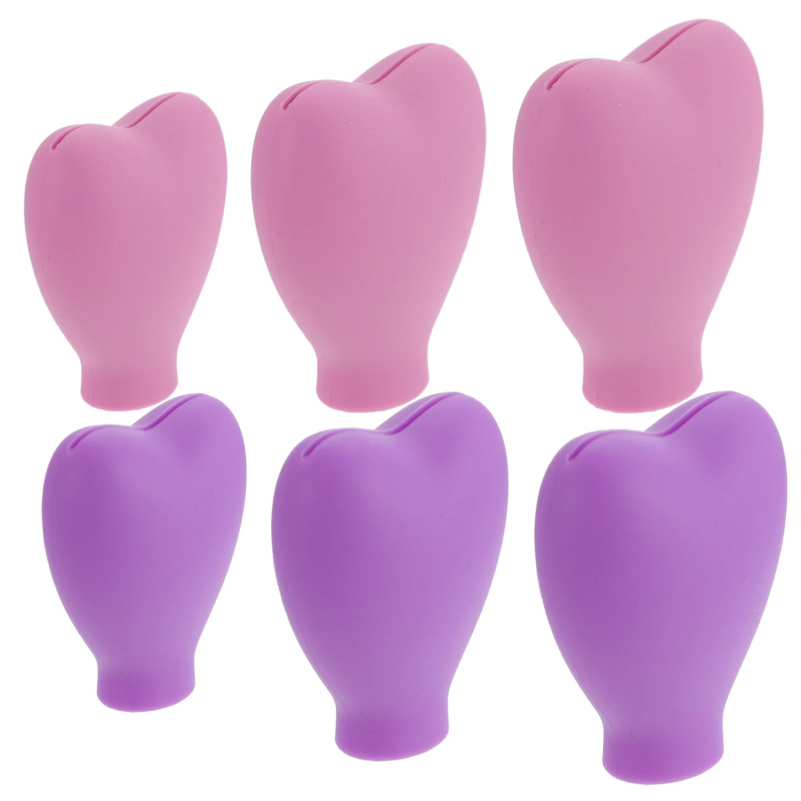 

6Pcs Facial Covers Reusable Silicone Protectors for Maintaining Brush Quality Travel Convenient Essential Tool