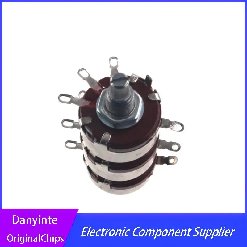 NEW   1PCS/LOT   WTH118 2W 47K  WTH(118) 3 layer dual Potentiometer  triple potentiometer