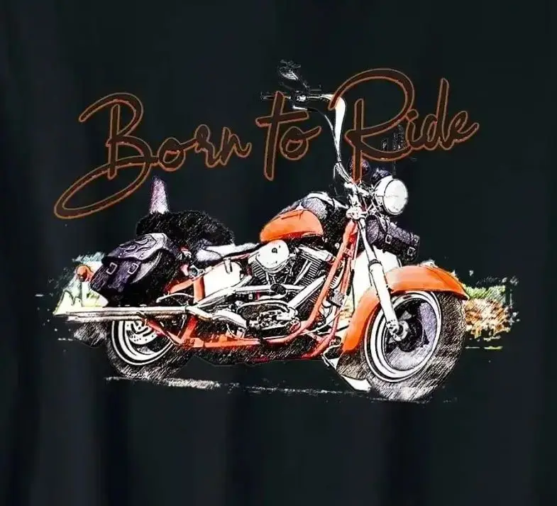 

Born To Ride. Respect The Moto Bikers Chopper Motorcycle T-Shirt 100% Cotton O-Neck Short Sleeve Casual Mens T-shirt Size S-3XL