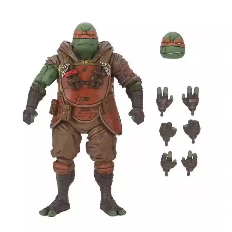 NECA TMNT الشكل المراهقين متحولة النينجا السلاحف آخر رونين تمثال دوناتيلو رافيل ليوناردو مايكل أنجلو عمل التماثيل هدية