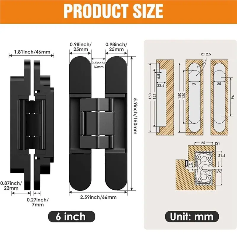 ABNL 3-Way Adjustable 6