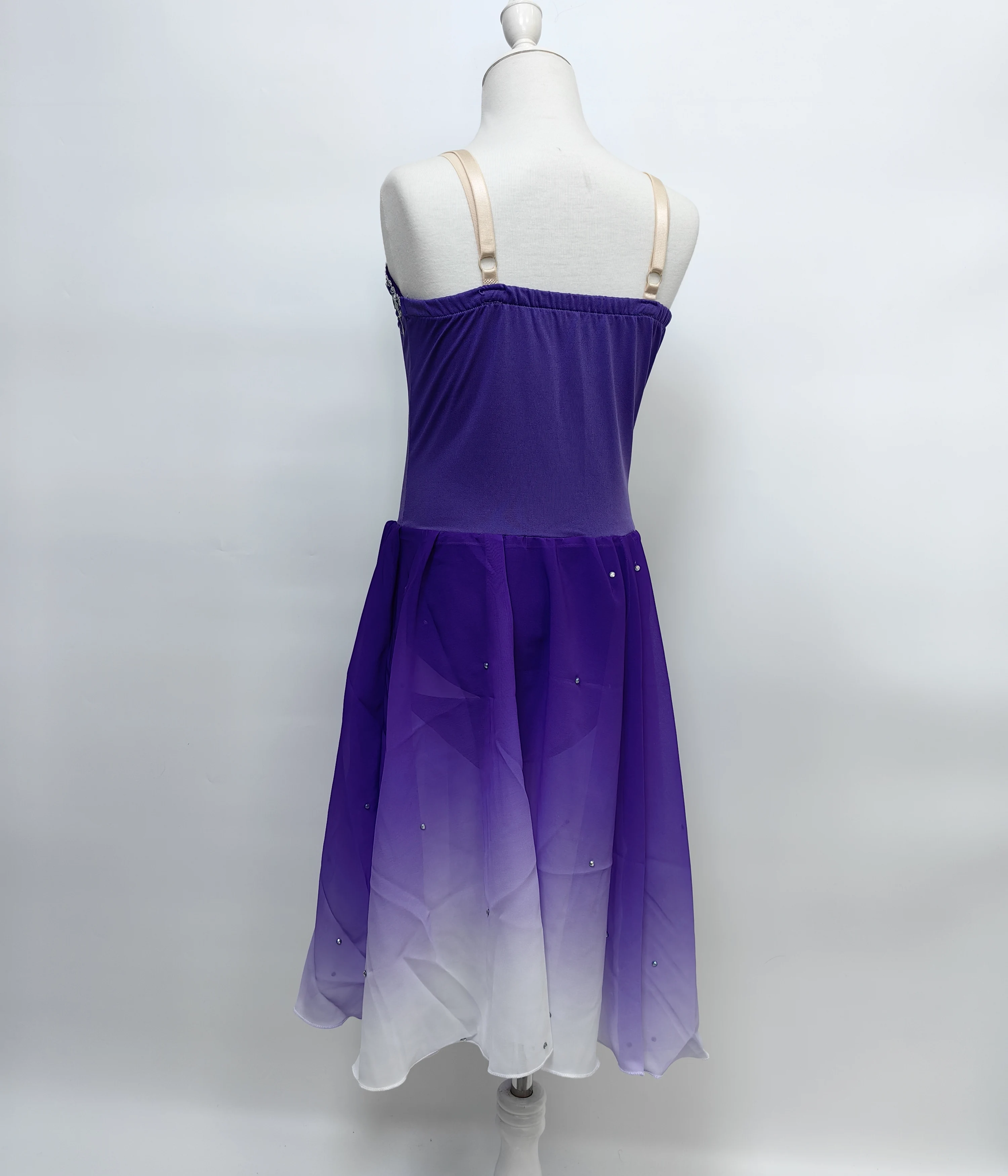 

Adults Purple Ballet Dress Tutu Ballet Chiffon Dress Long Ballerina Dress For Girls Performance Women Dance Costumes