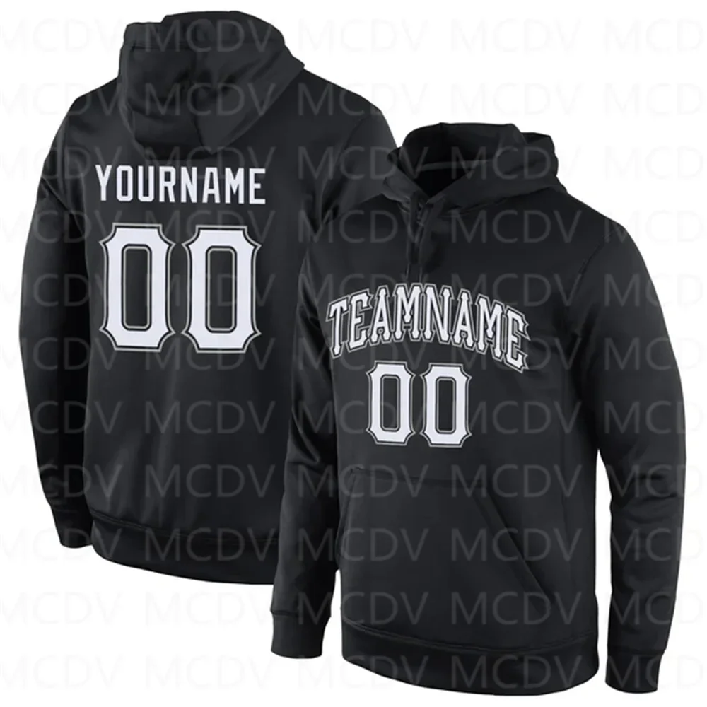 

Black White-Gray Sports Pullover Sweatshirt Hoodie Customized 3D Printed Hoodies Unisex Casual Street Tracksuit