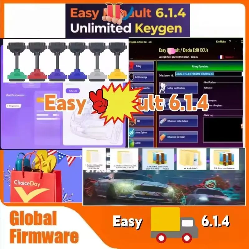 

Лучшее простое программное обеспечение 6.1.4 для программатора ЭБУ Clear Crash Airbag Card Keys UCH Cleaner РАБОТАЕТ с OBDLink Renolink