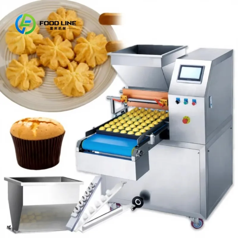 Automatic Cookie Making Machine  Commercial Use Stainless Steel Construction Multi Shape Molds for Bakery and Food Business