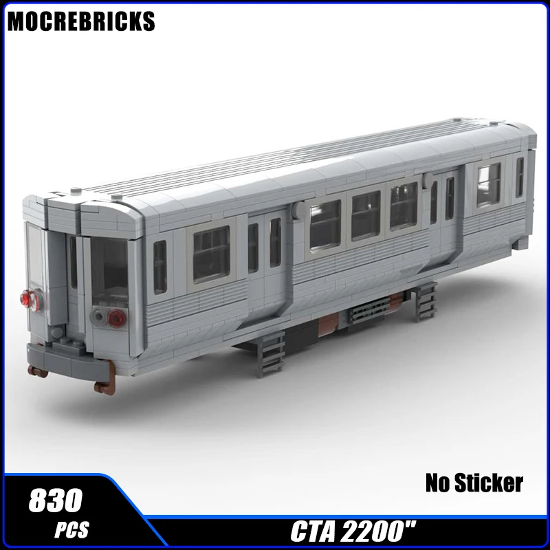 

Star Movie Series Modern Technical City CTA 2200 Passenger Railway Train Carriage MOC Building Block Assembly Model Bricks Toys