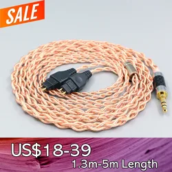 4-rdzeniowy kabel słuchawkowy Litz HiFi-OFC 1,7 mm do Sennheiser HD580 HD600 HD650 HDxxx HD660S HD58x HD6xx LN 008073