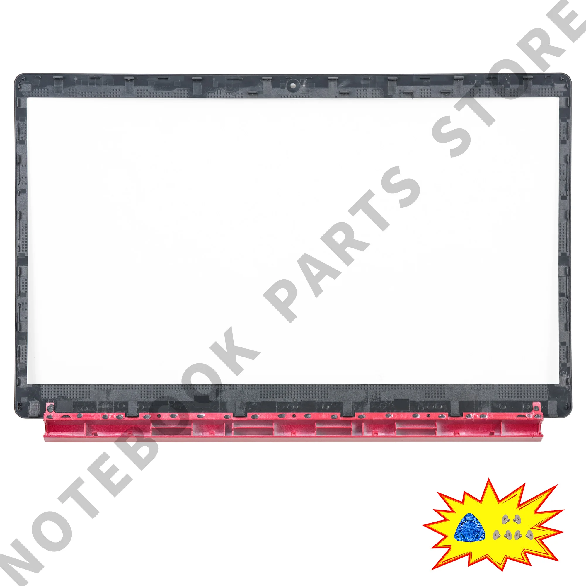 Imagem -03 - Tampa Traseira Dobradiças Moldura Original Laptop Habitação Peças de Reparo para Aspire A51554 g A515-55 g N18q13 A515-53 53g N18q13 Vermelho