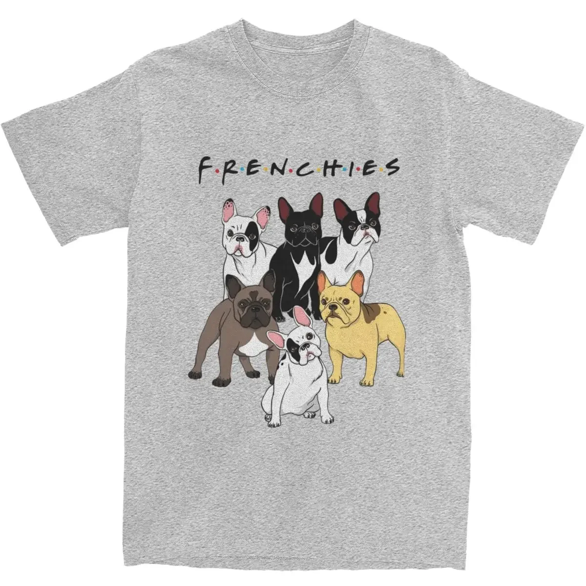 Funny French Bulldog Frenchie T-Shirts Men Women 100% Cotton I Love Dogs Puppy Tees Shirt Gift Idea Clothes