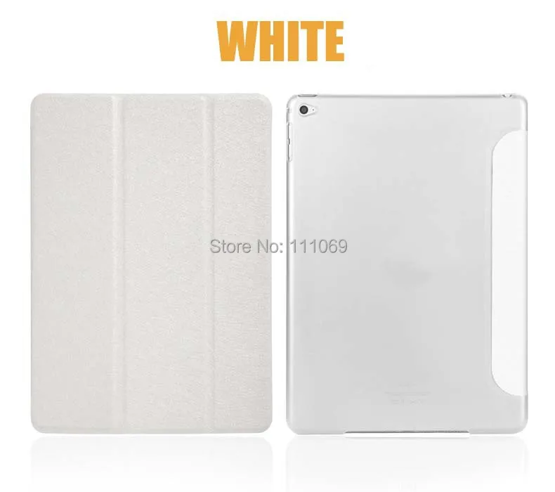 100x For iPad Air 2 iPad 6 Luxury Ultra Slim PU Leather Magnetic Smart Flip Fold Cover Stand Case Wake Up / Sleep Function