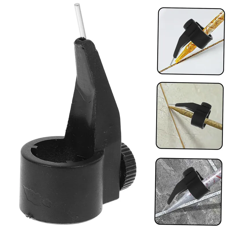 Multifunctional Plastic Floor Tile Grout Sealants Assistant Glue Nozzle Fixed Locator Auxiliary Construction Home Repair Tool