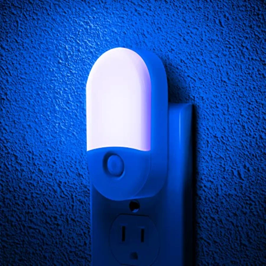 

Night Light, Night Lights Plug into Wall[2 Pack], 0.6W LED Nightlight, Dusk to Dawn Sensor, 30/60LM Adjustable Brightness, Auto
