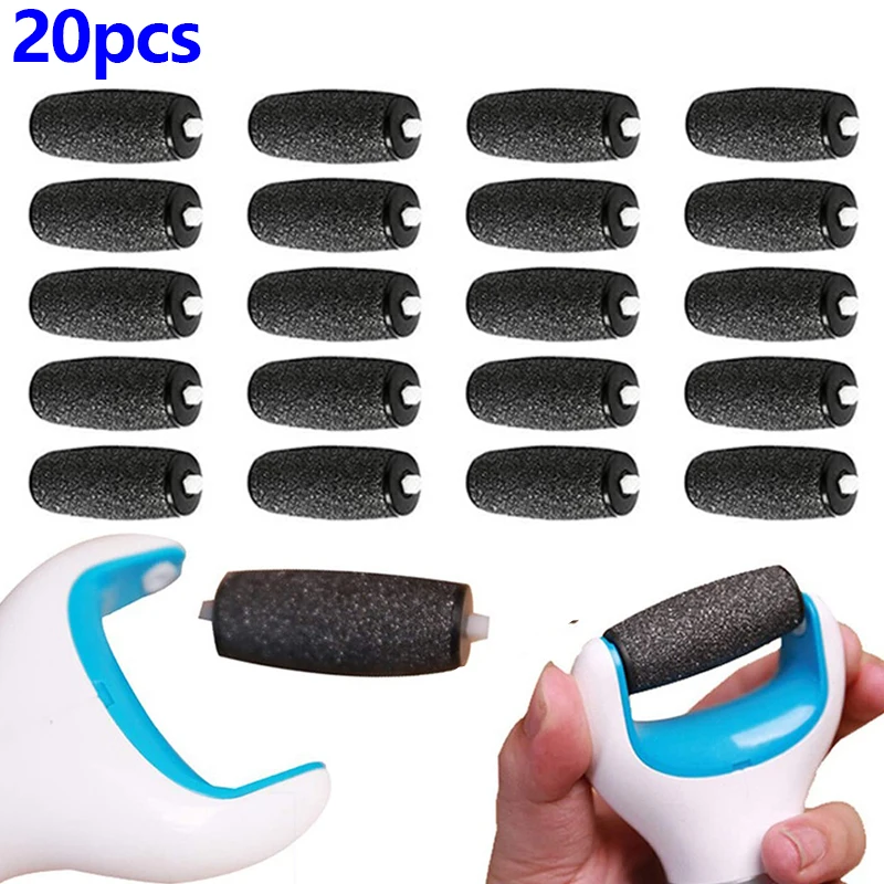 20Pcs Dull Polish Foot care tool Heads Hard Skin Remover Refills Replacement Rollers For Scholls File Feet care Tool