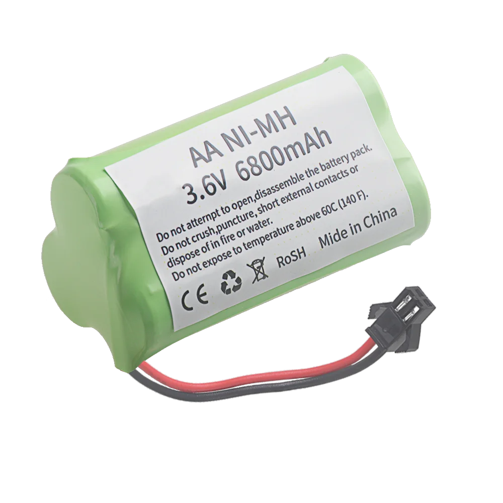 6800mah 3.6V NIMH Battery for RC Electric toy Car Boat Trucks Trains Model Toys Parts AA Ni-MH 3.6v 2400mah Battery Pack 1-5Pcs