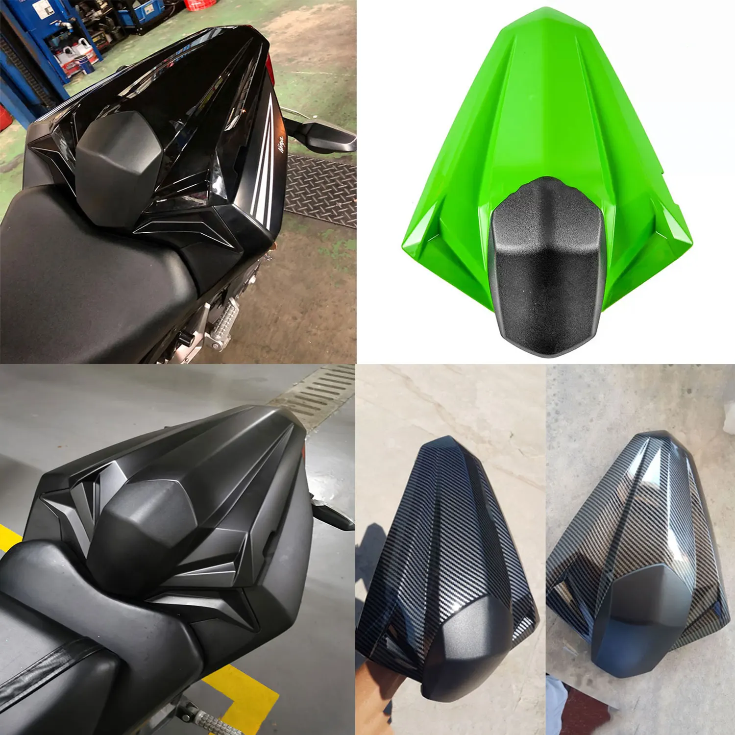 

For Kawasaki Ninja 300 300R 250 Z250 EX300 2013 2014 15 2016 2017 2018 2019 Motorcycle Pillion Rear Passenger Seat Hump Fairing