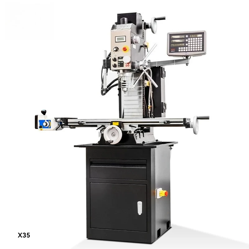 X35 silent drilling and milling machine household continuously variable speed bench drilling and milling machine desktop
