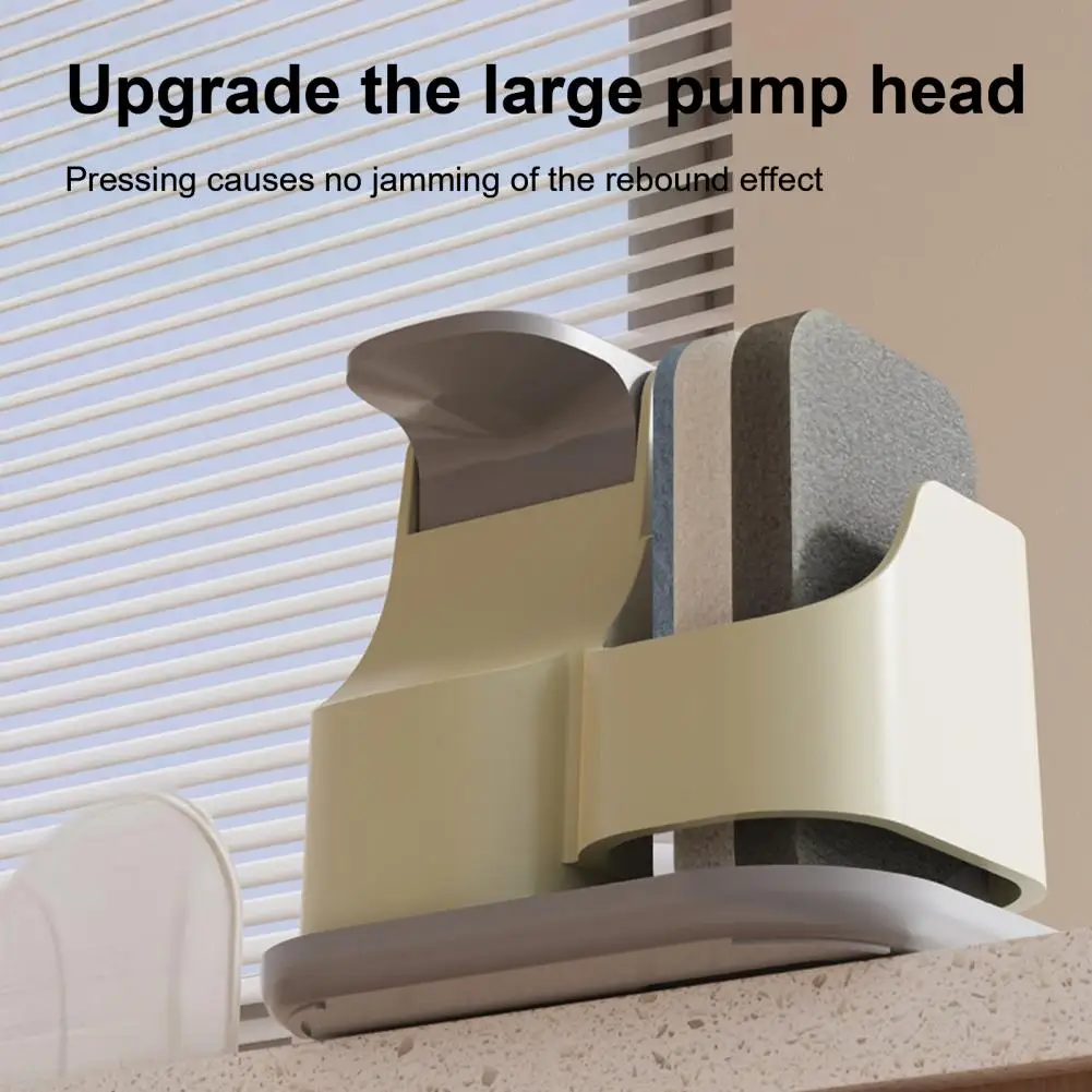 

Диспенсер для дезинфицирующего средства для рук, двойной дозатор для мыла для кухонной раковины с держателем для губки, настольный дозатор для мыла для рук и посуды для кухни и раковины