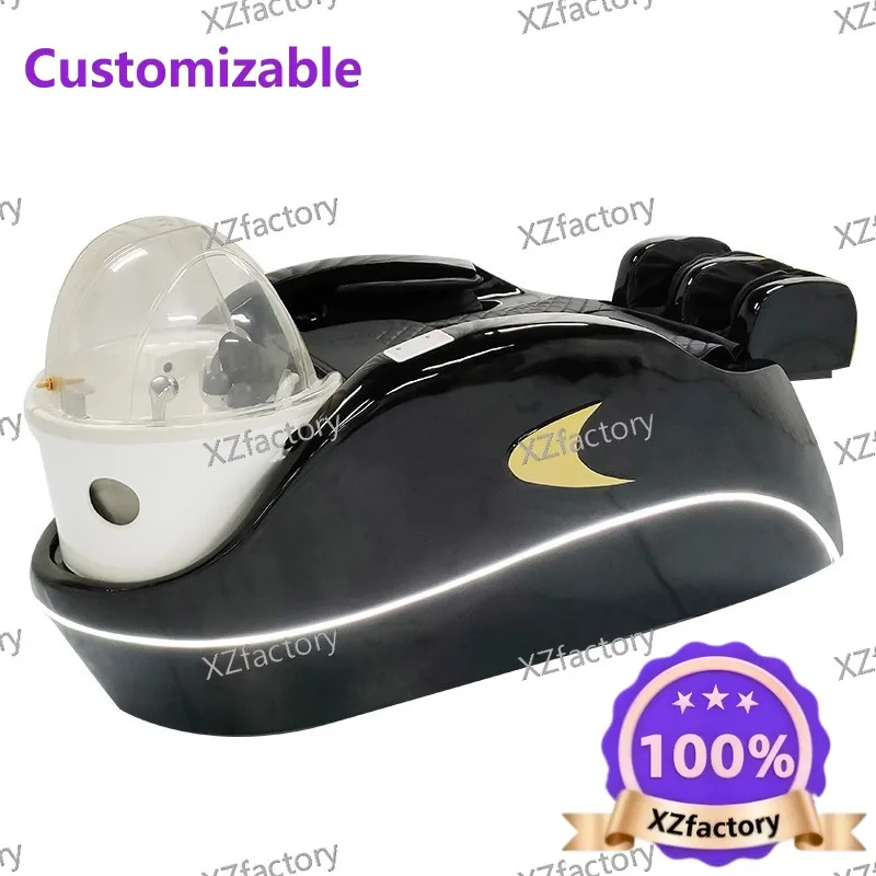 

Electric Shampoo Bed, Full-Recline Head Therapy Bed with Water Circulation and Fumigation, Special for Hair Salons