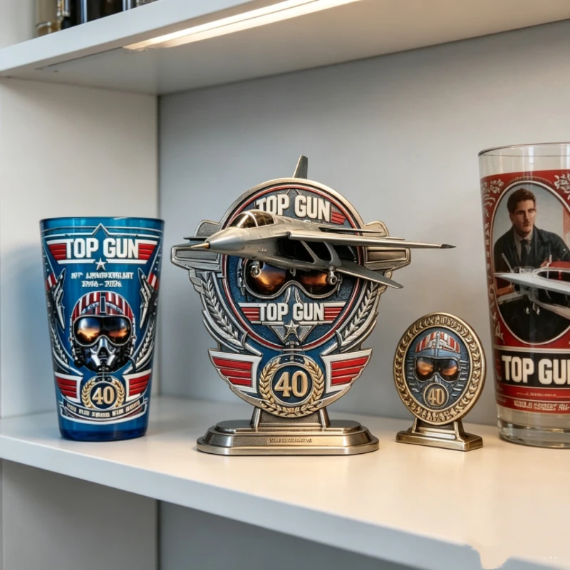 Top Gun Film 40. Jubiläum Bierglas Sammlerstück für Fans & Heimbar
