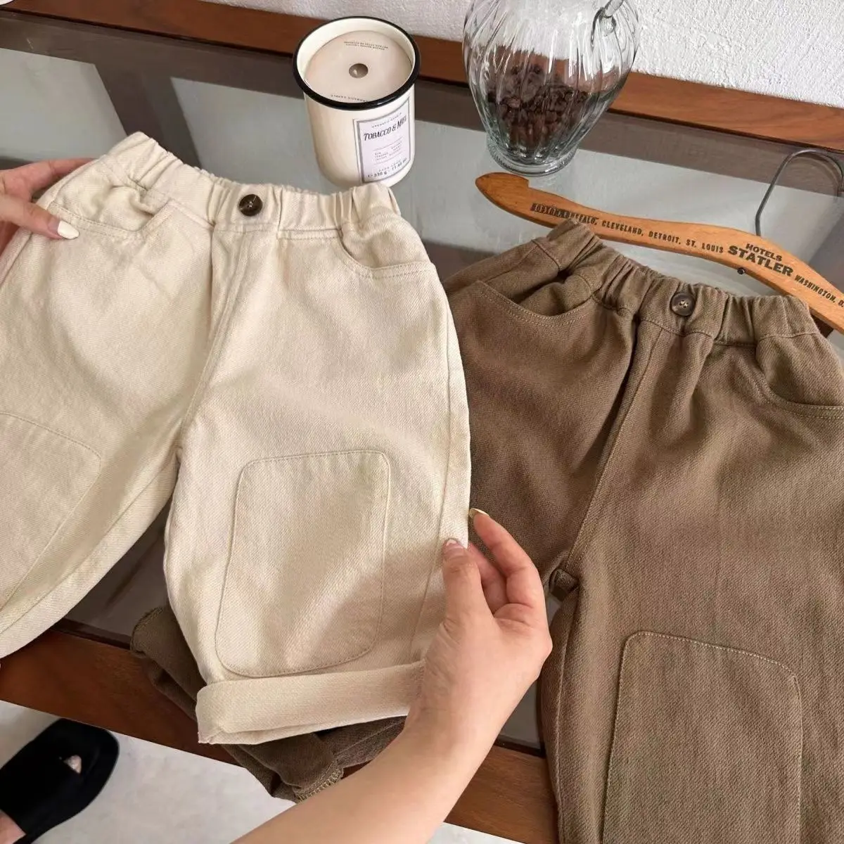 Children's pants Spring and Autumn new style boys' cargo pants made of pure cotton soft and breathable