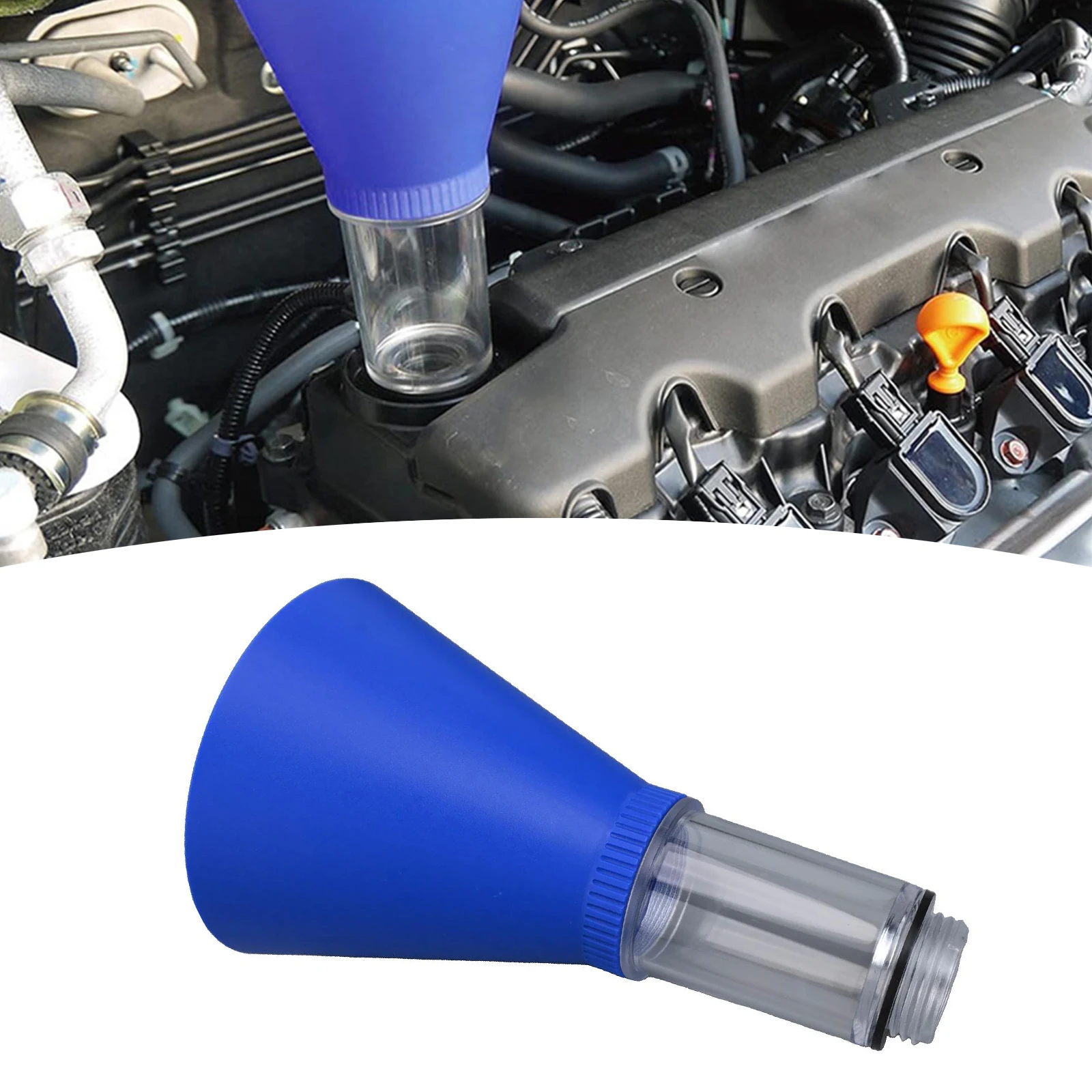 

0.32 Ounces Automotive Oil Funnel Hands-Free Oil Funnel Large Connecting Hose Perfect Fit For Camry Routine Maintenance Tool