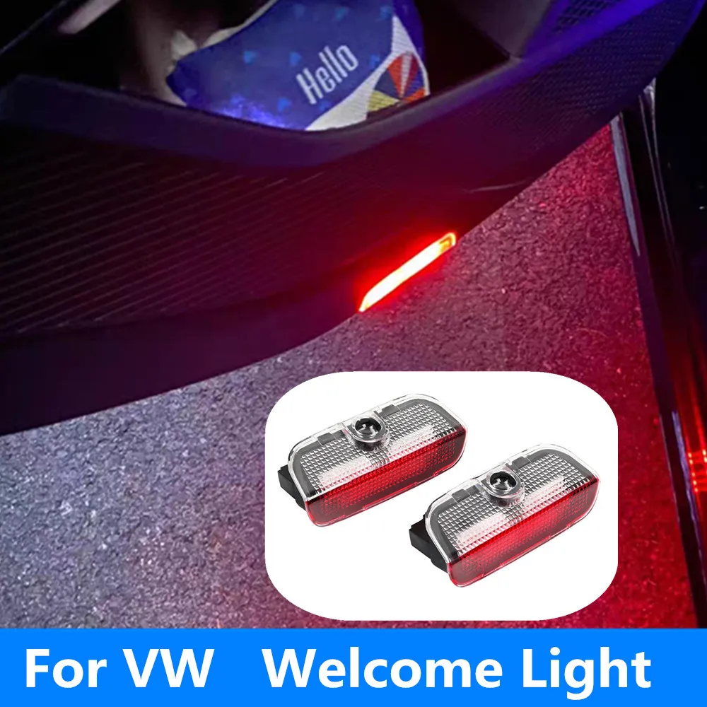 LED Car Door Warning Ghost Shadow Welcome Light For VW Tiguan 1 2 MK1 MK2 EOS Scirocco MK3 R Touran 5T1 Arteon CC Accessories