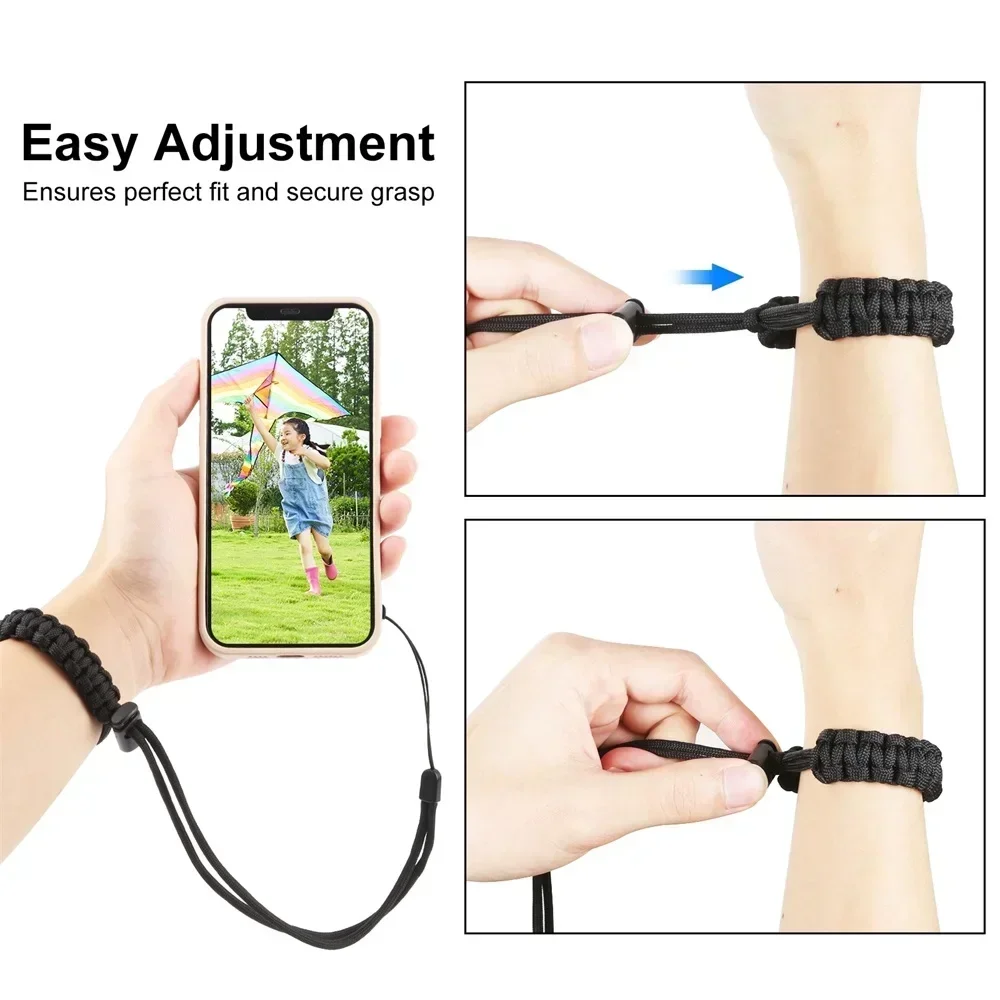 Adjustable Wrist Strap Universal Braided Anti-lost Hand Rope For Gopro 9 8 7 6 Insta360 GO 2 Dji OSMO Action Camera Accessories