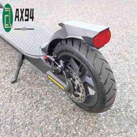 AX94-Scooter Fenders Rear Mudguard Tail Light Kit With License Plate Flap For Xiaomi Electric Scooters, M365/PRO, White Easy Ins