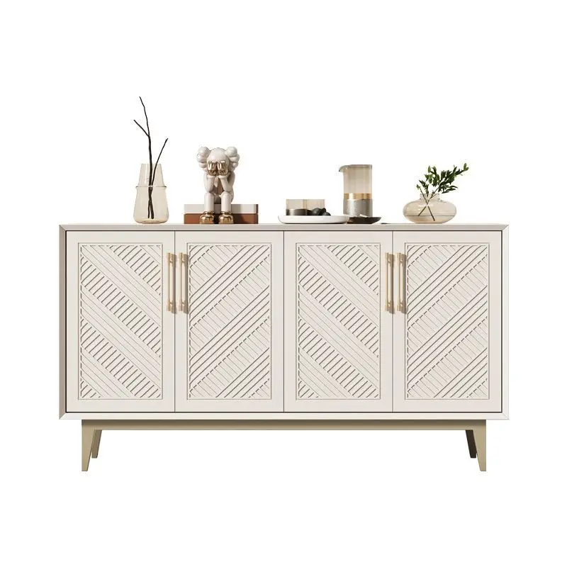 Light luxury solid wood dining side cabinet, household living room tea cabinet, Nordic high-end multi-layer