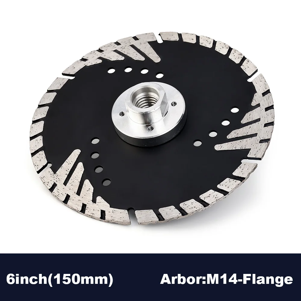 Diamond Cutting Disc 150/180mm With Slant Protection Teeth M14/5/8