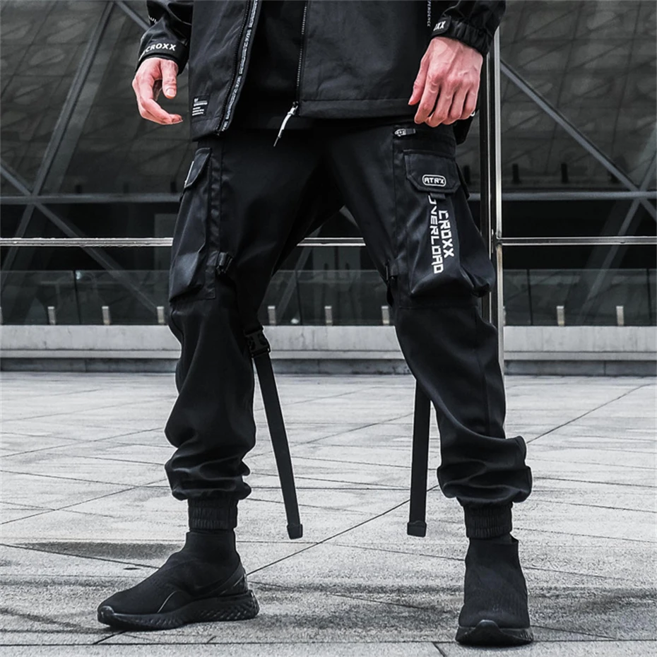 

2025 Tactical Cargo Pants Men Fashion Multi Pocket Joggers Pant Functional Elastic Waist Hip Hop Streetwear Paratrooper Trousers
