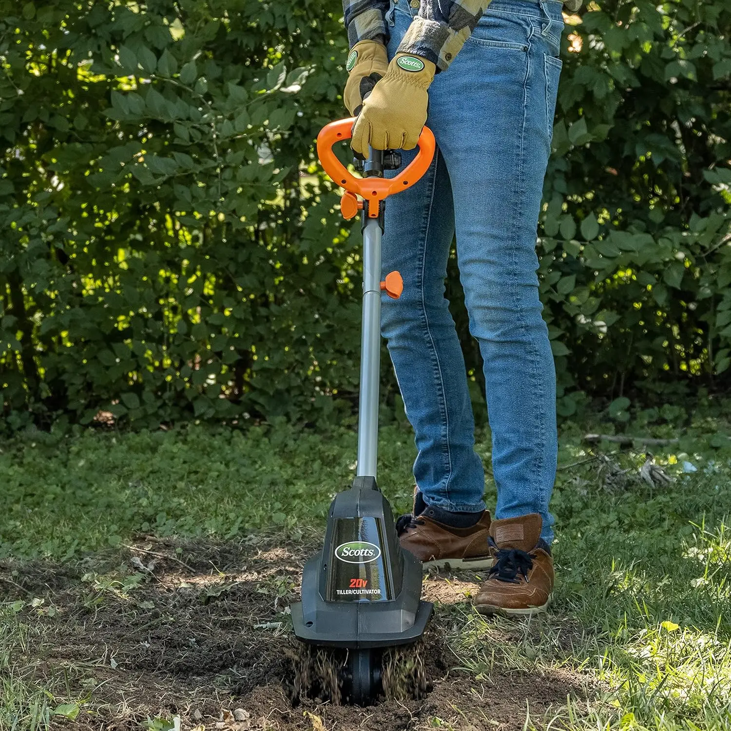 Imagem -04 - Cordless Jardim Tiller Cultivador Ferramentas Elétricas ao ar Livre Tc70020s 20 Volts 7.5 2ah Bateria e Carregador Rápido Incluído