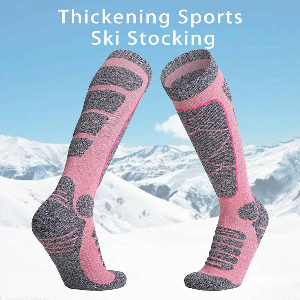 

Профессиональные термолыжные носки для женщин, махровые носки с тяжелой подушкой, поддержка свода стопы, дышащие походные носки для альпинизма