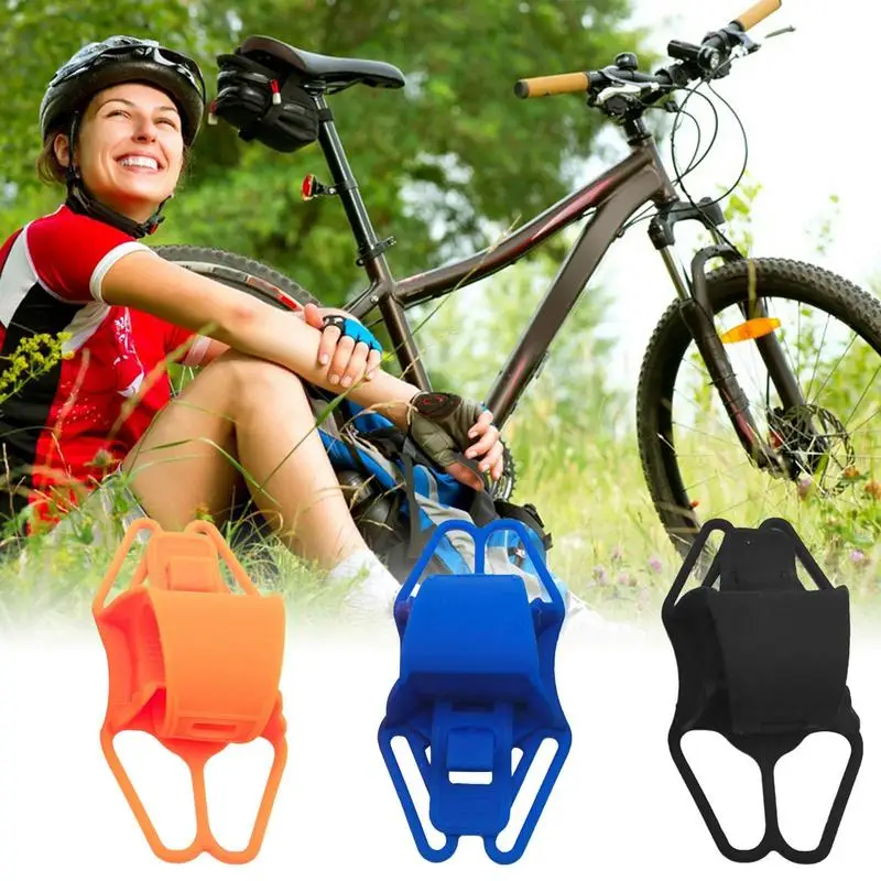 Sangle de support de téléphone en silicone pour moto, poignées de guidon amovibles, bandes de sécurité, support de téléphone de cyclisme