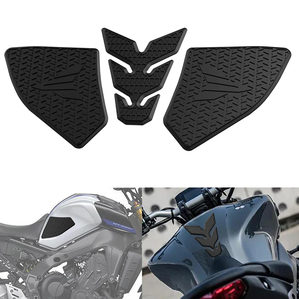 

Motorcycle MT 09 Anti Slip Tank Pad Sticker Set Gas Knee Grip Traction Side 3M Decal Protector FOR YAMHA MT09 SP 2021 2022 2023