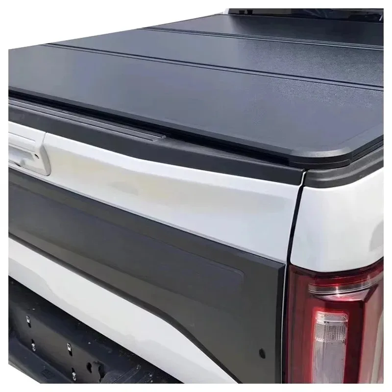 

Accessories Aluminum Pickup Hard Folding Truck Bed Cover for T6 Double C