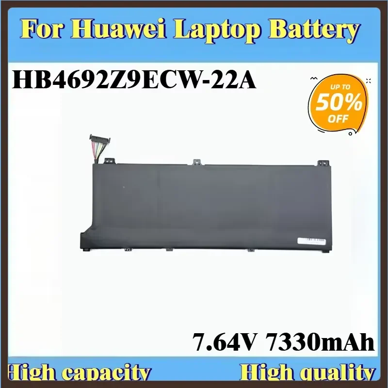 New Replacement Battery HB4692Z9ECW-22A 7330mAh for Huawei MateBook D14-53010TVS Magicbook 14 WFH9 WFQ9 WAI9 NBL-WAQ9H