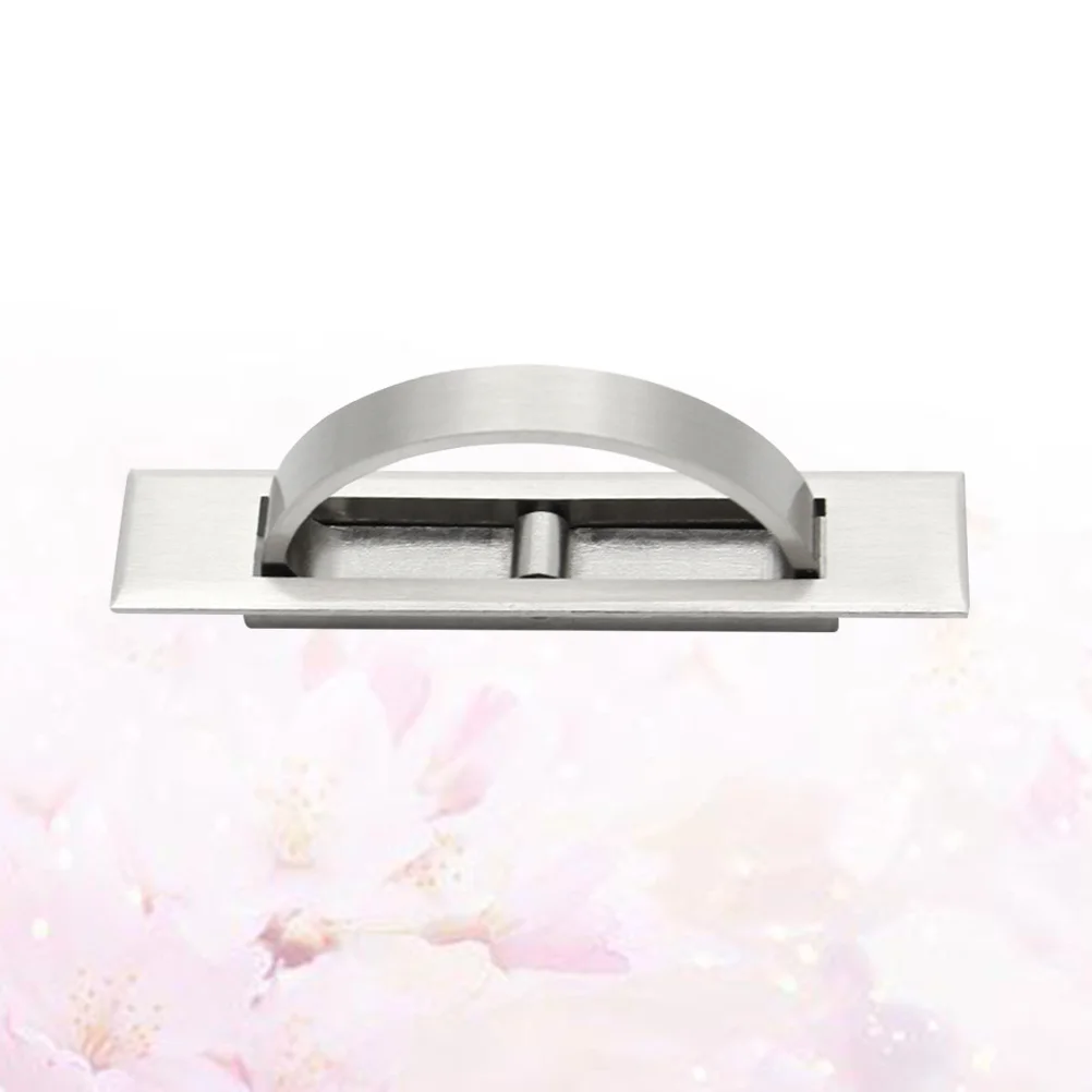 

Tatami Silver Cabinet Handle Zinc Alloy Hidden Grip Pulls for Kitchen Wardrobe Drawer Smooth Touch Invisible Cabinet Pulls