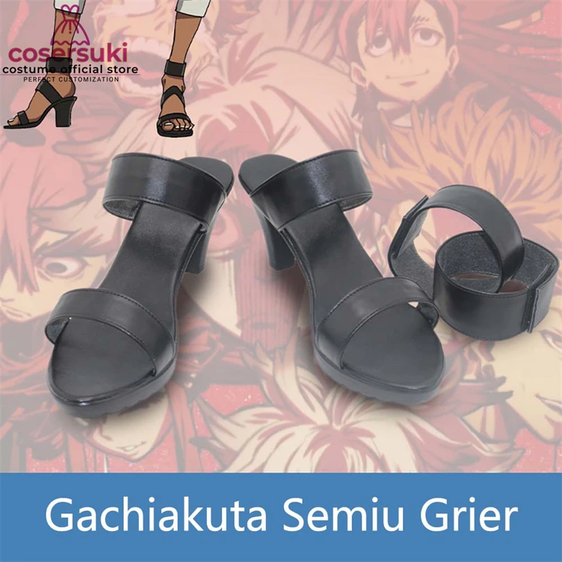 

Обувь для косплея Gachiakuta Semiu Grier, ботинки для Хэллоуина и Рождества, аниме-обувь ручной работы