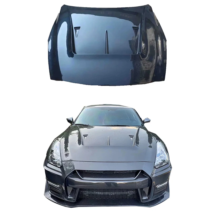 

LB Style Carbon Fiber Hood for Nissan GTR R35 Carbon Fiber Material GTR R35 Carbon Fiber Bonnet