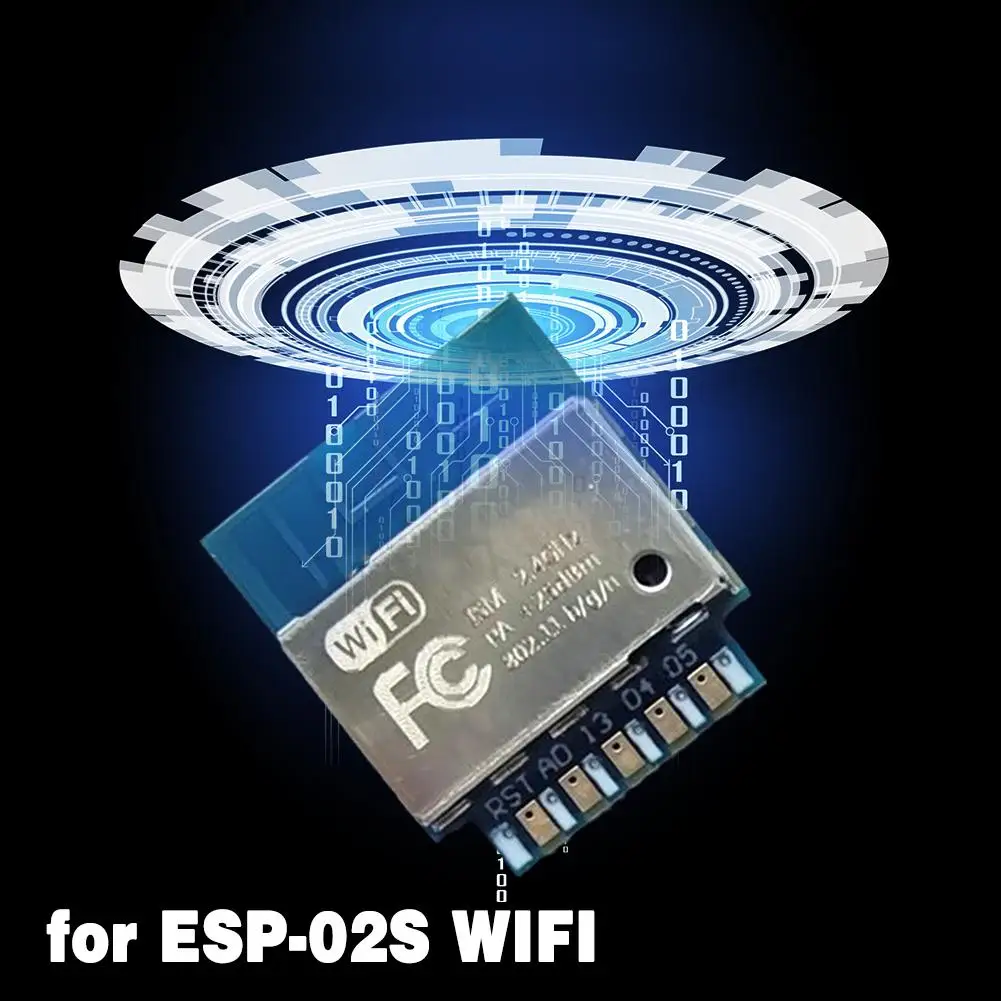 For ESP-02S Serial Wireless 2.4G Wifi Module Transceiver For Smart Home Industrial IoT 1Mbit Compatible ESP8266 ESP 02S